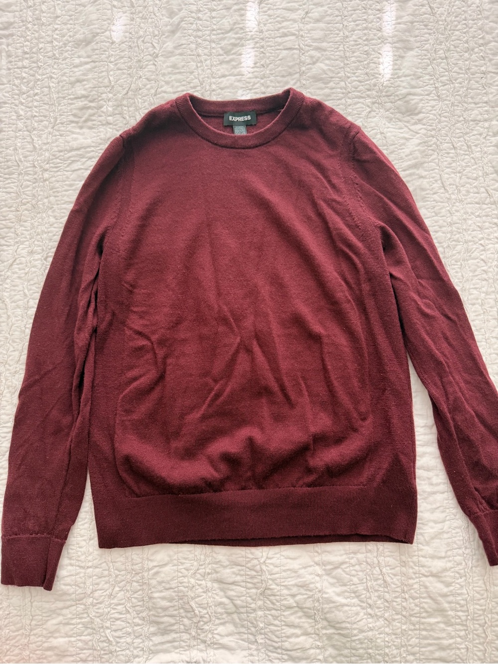 Express Men’s Crewneck Sweater - Maroon